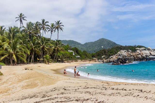 Playas del Parque Nacional Tayrona Colombia.